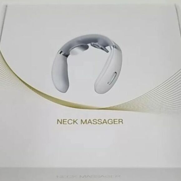 Neck Massager with Heat & Timer – Rechargeable Lithium Battery – Gadgetcore - Picture 1 of 6